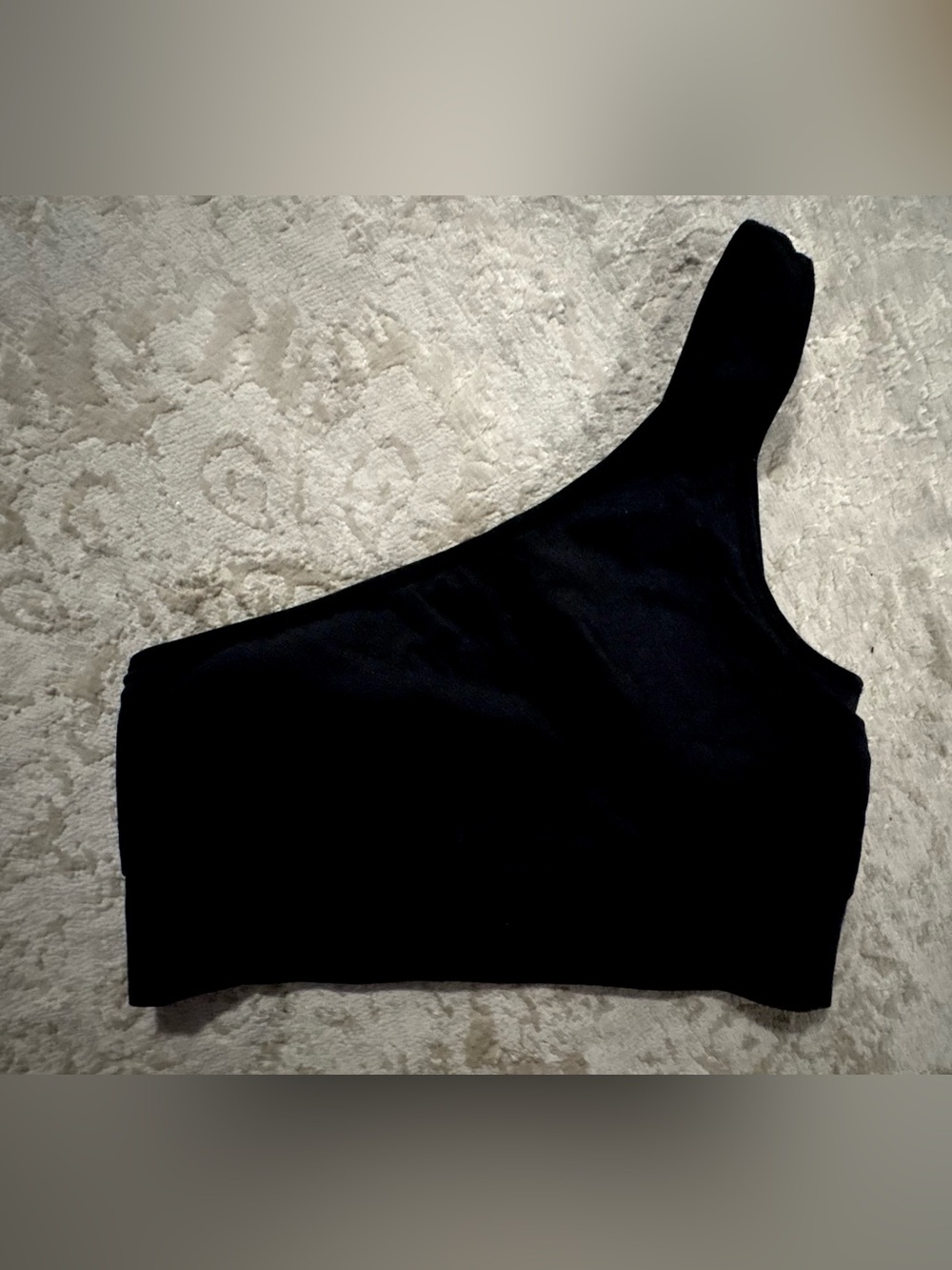 NWT❗️PINK Victoria's Secret Black Seamless One Shouldered Sports Bra